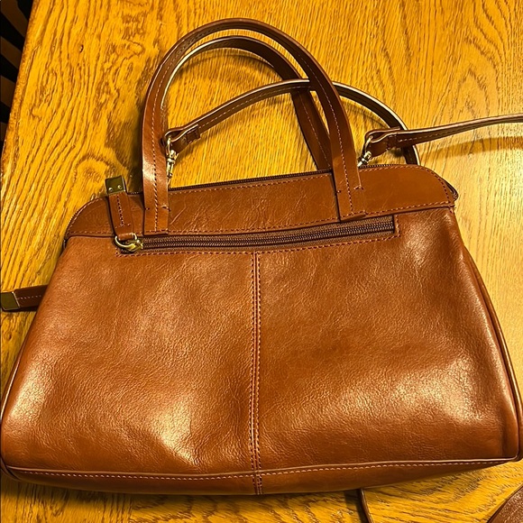 Elegant Brown Leather Handbag - Picture 2 of 6